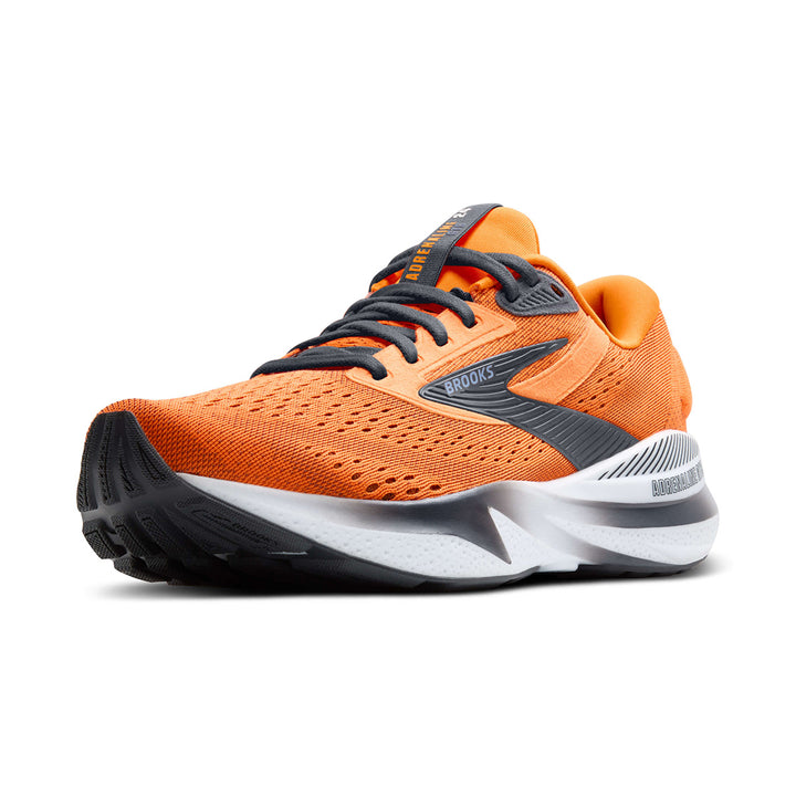 Brooks Adrenaline GTS 24 Mens Running Shoes - Orange/ebony/country Blue front