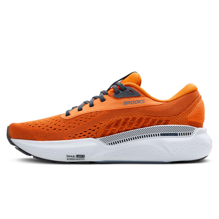 Brooks Adrenaline GTS 24 Mens Running Shoes - Orange/ebony/country Blue inside view