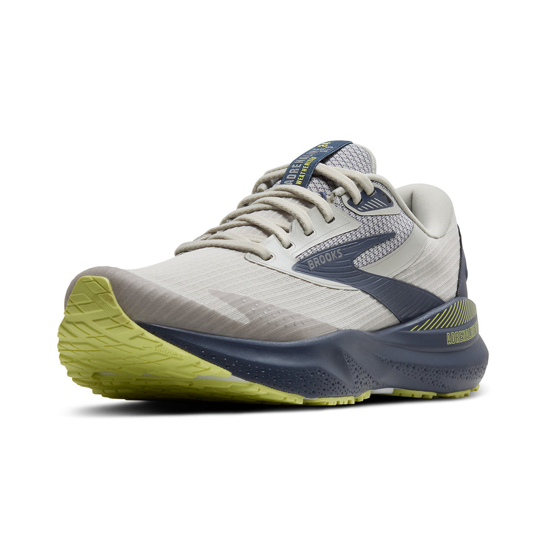 Brooks Adrenaline GTS 24 Weatherized Womens | Oyster/Nightshadow/Lime