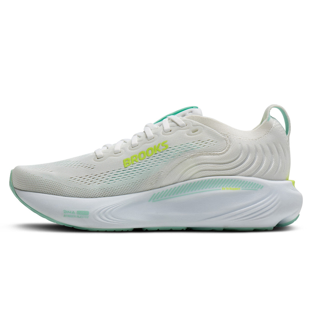 Brooks Adrenaline GTS 25 Womens | White/nightlife/yucca