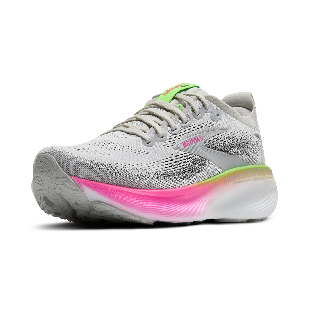 Brooks Adrenaline GTS 25 Womens | Oyster/pink/green
