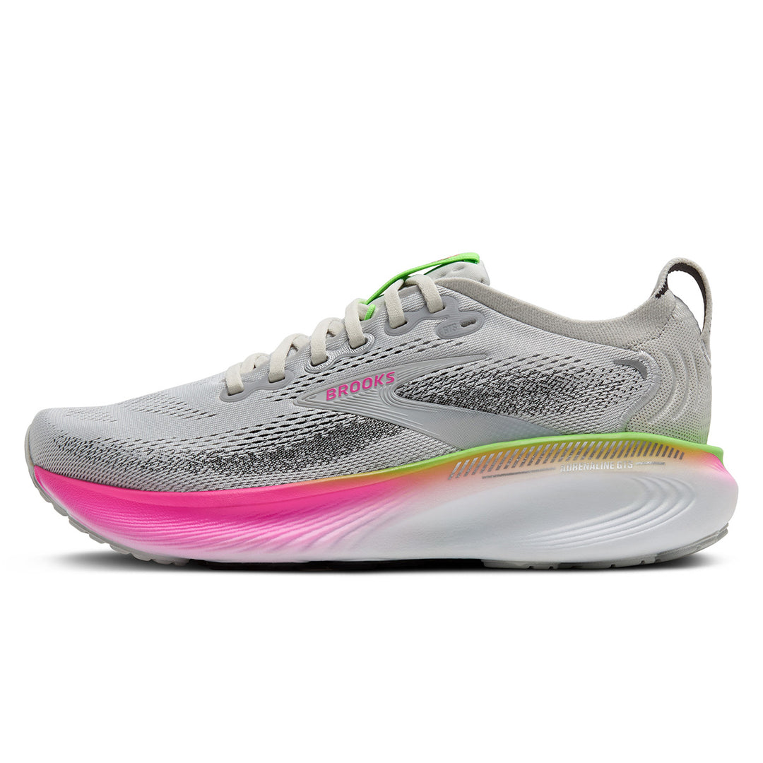 Brooks Adrenaline GTS 25 Womens | Oyster/pink/green