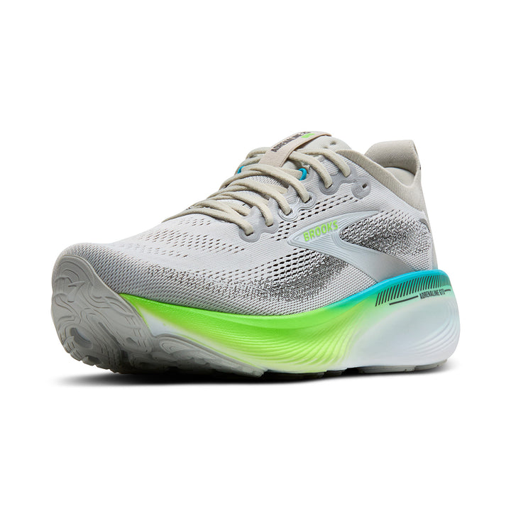 Brooks Adrenaline GTS 25 Mens | Oyster/green Gecko/blue