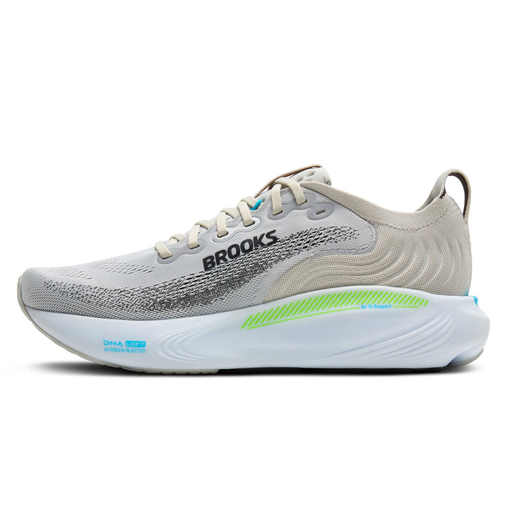 Brooks Adrenaline GTS 25 Mens | Oyster/green Gecko/blue