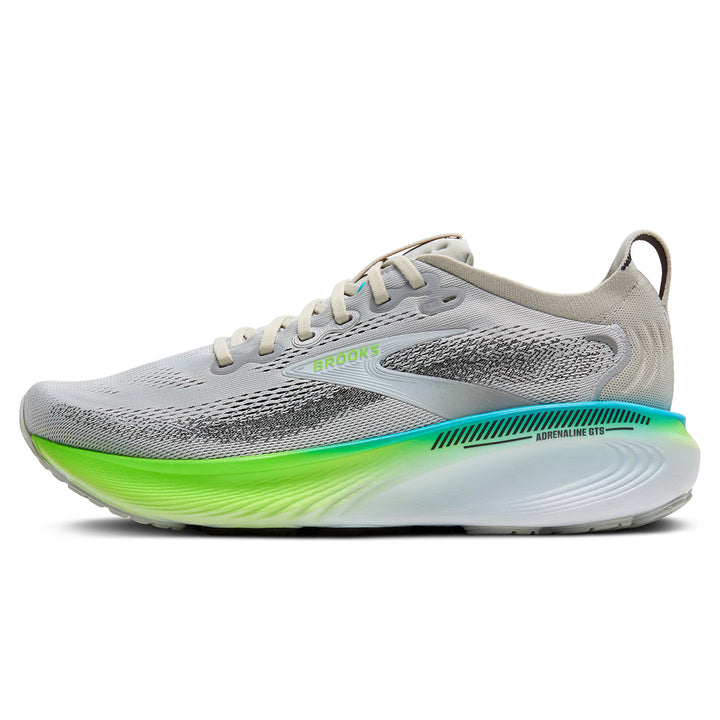 Brooks Adrenaline GTS 25 Mens | Oyster/green Gecko/blue