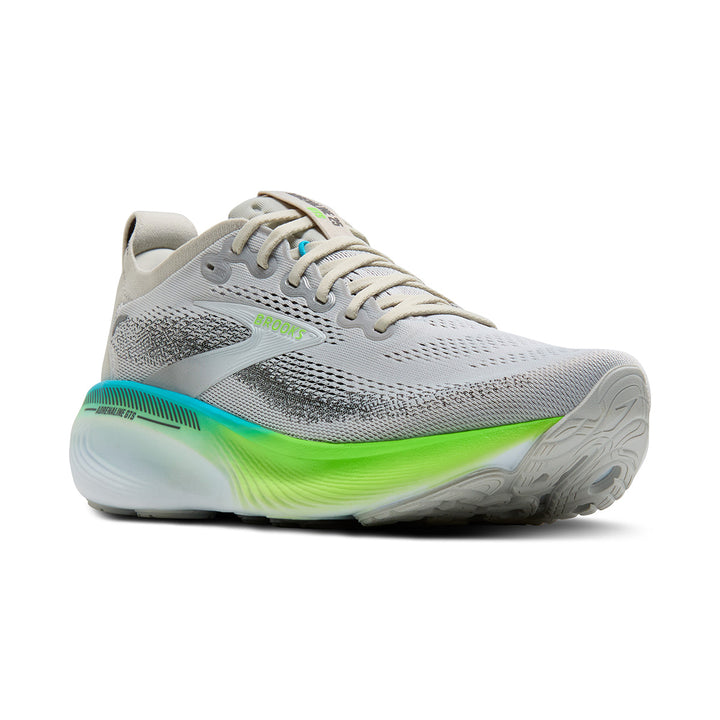 Brooks Adrenaline GTS 25 Mens | Oyster/green Gecko/blue
