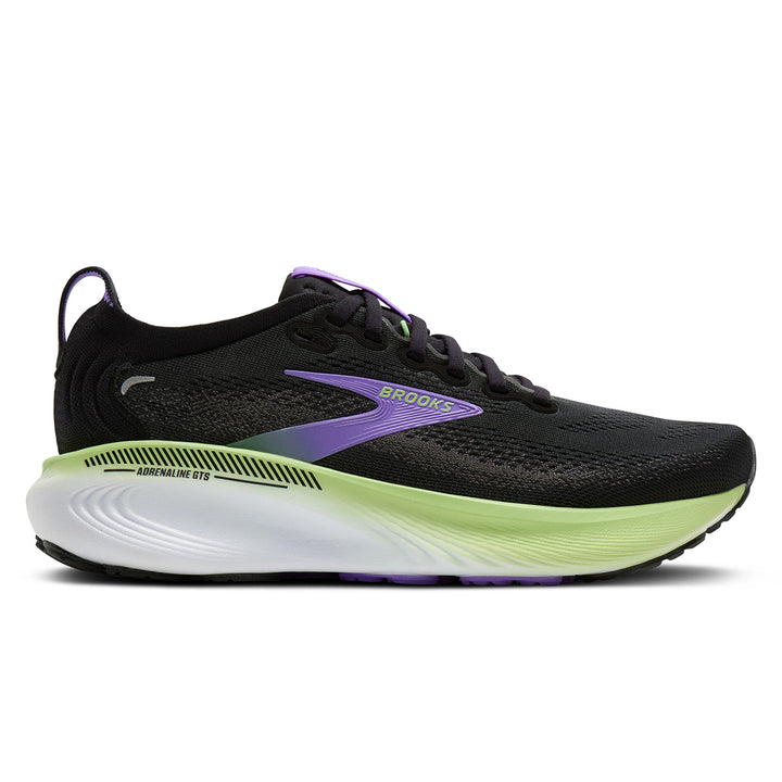Brooks Adrenaline GTS 25 Womens | Black/blackened Pearl/purple