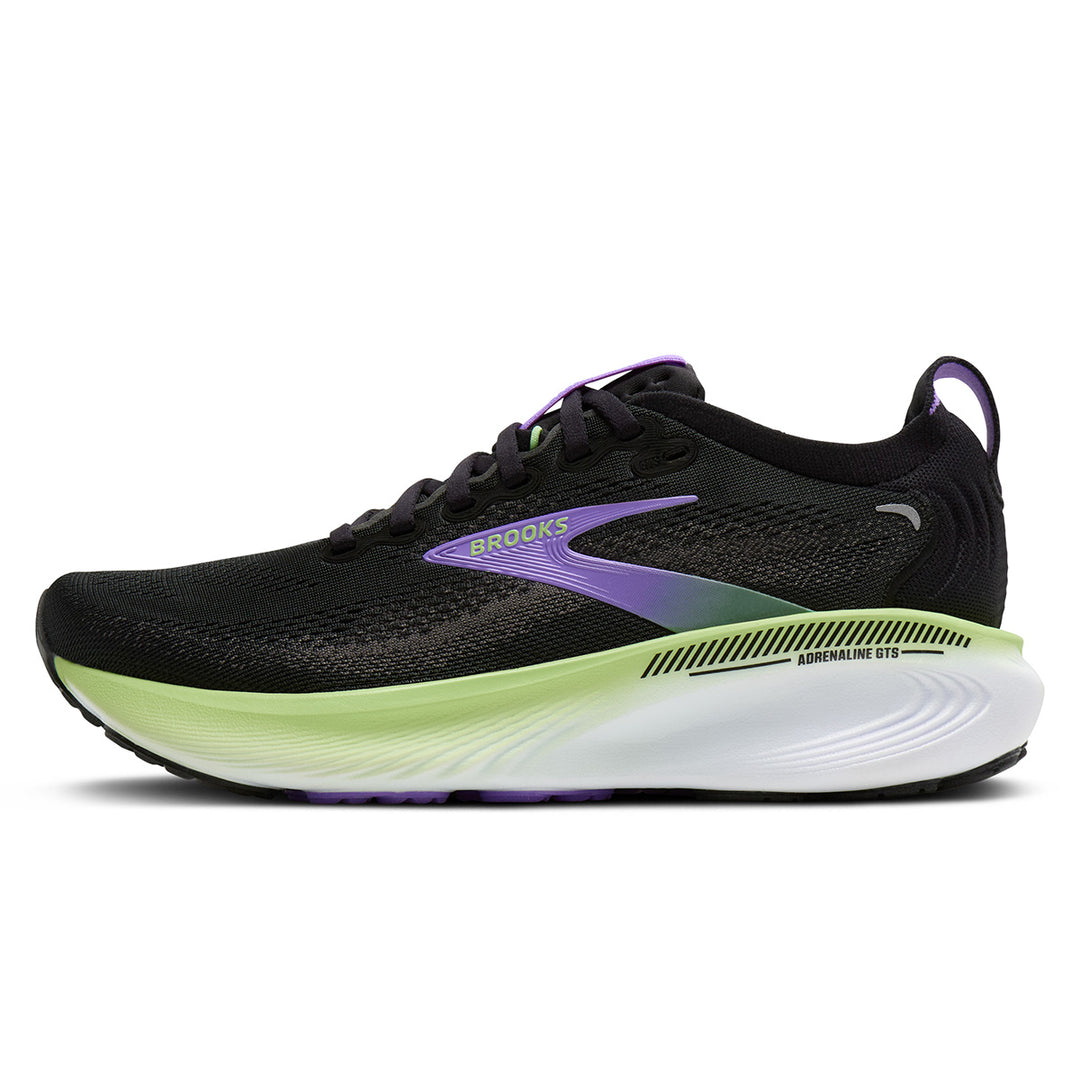 Brooks Adrenaline GTS 25 Womens | Black/blackened Pearl/purple