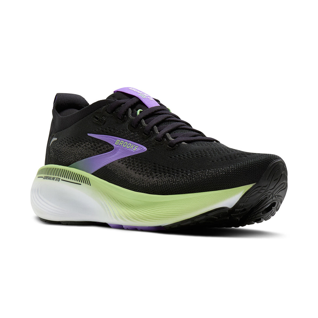 Brooks Adrenaline GTS 25 Womens | Black/blackened Pearl/purple