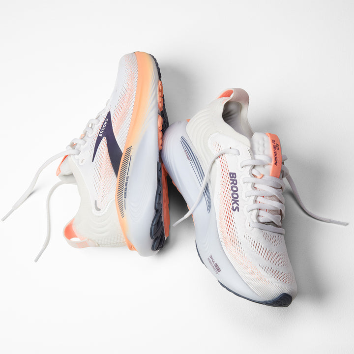 Brooks Adrenaline GTS 25 Womens | Oyster Mushroom/peach/grape