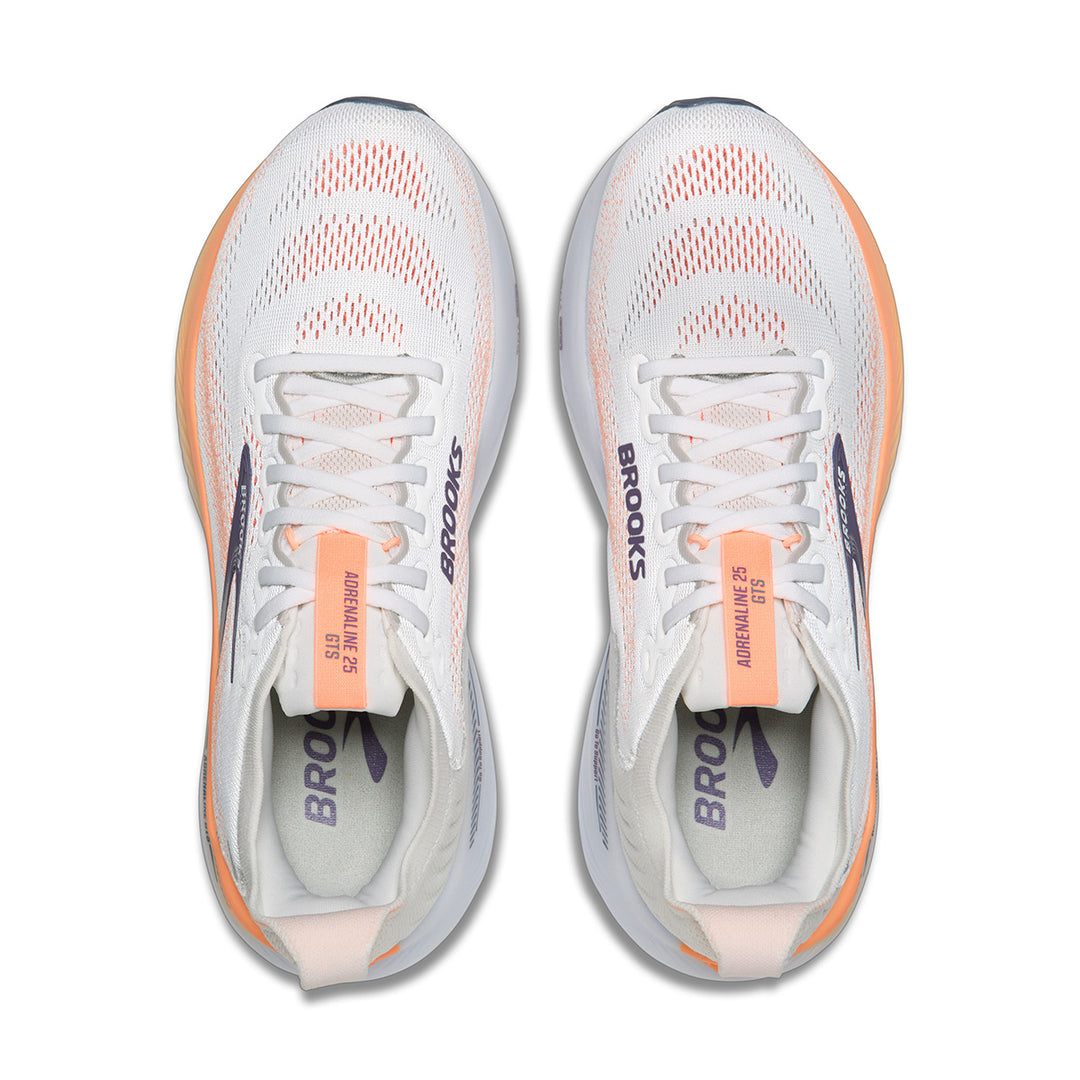 Brooks Adrenaline GTS 25 Womens | Oyster Mushroom/peach/grape