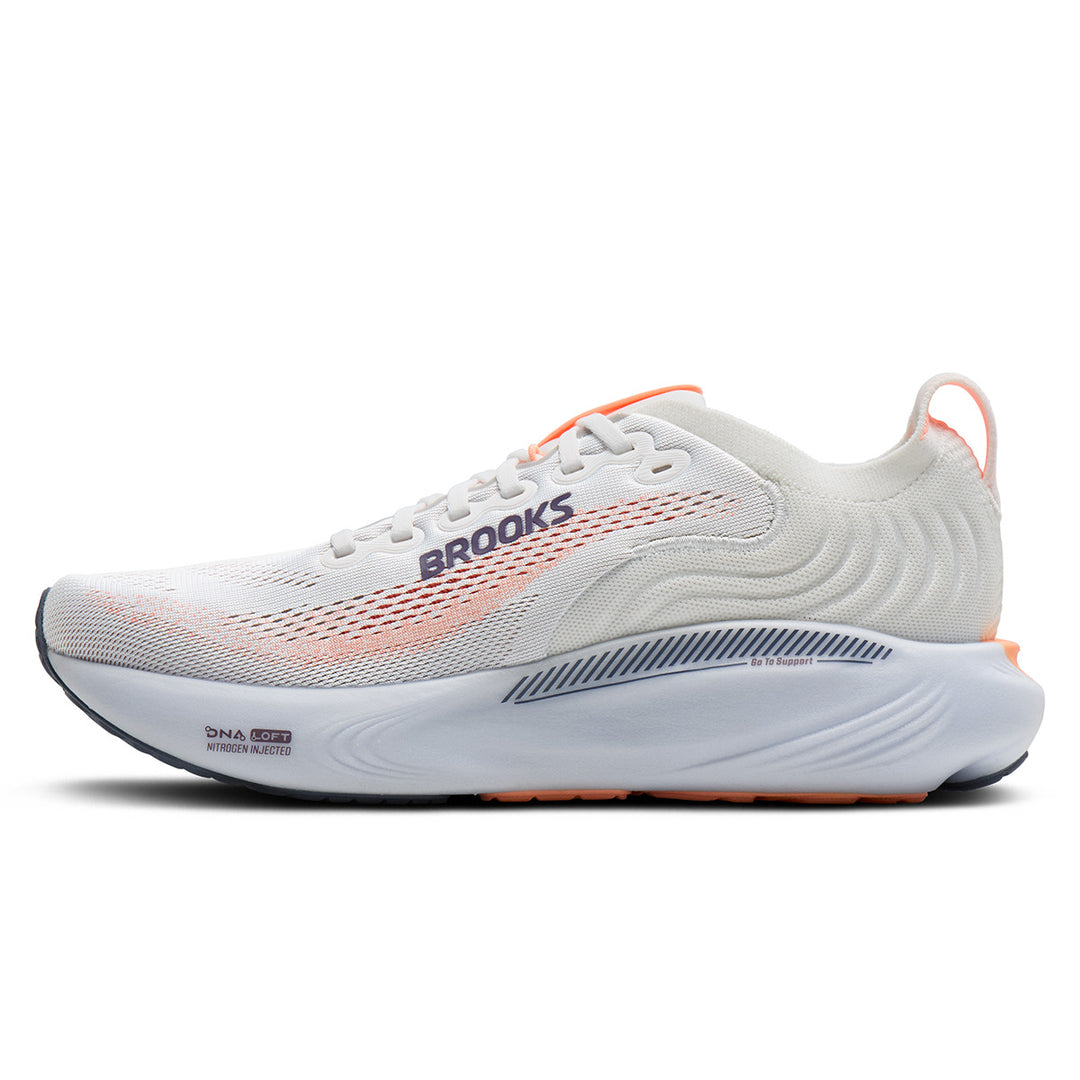 Brooks Adrenaline GTS 25 Womens | Oyster Mushroom/peach/grape