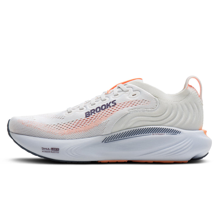 Brooks Adrenaline GTS 25 Womens | Oyster Mushroom/peach/grape