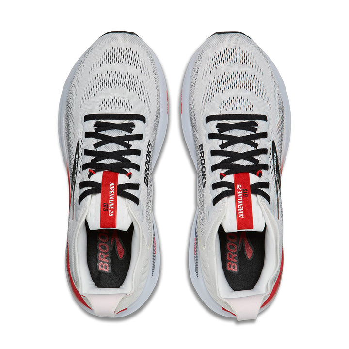 Brooks Adrenaline GTS 25 Mens | White/black/red