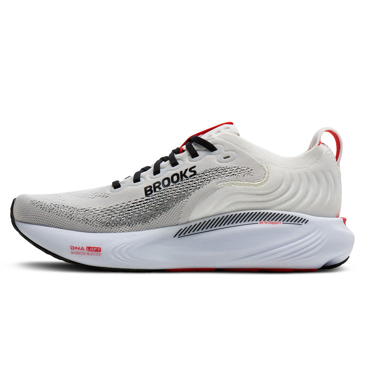 Brooks Adrenaline GTS 25 Mens | White/black/red