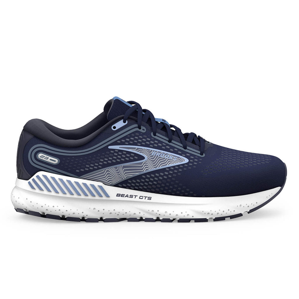 Brooks Beast GTS 23 Mens Running Shoes Peacoat blue white Alexandra Sports
