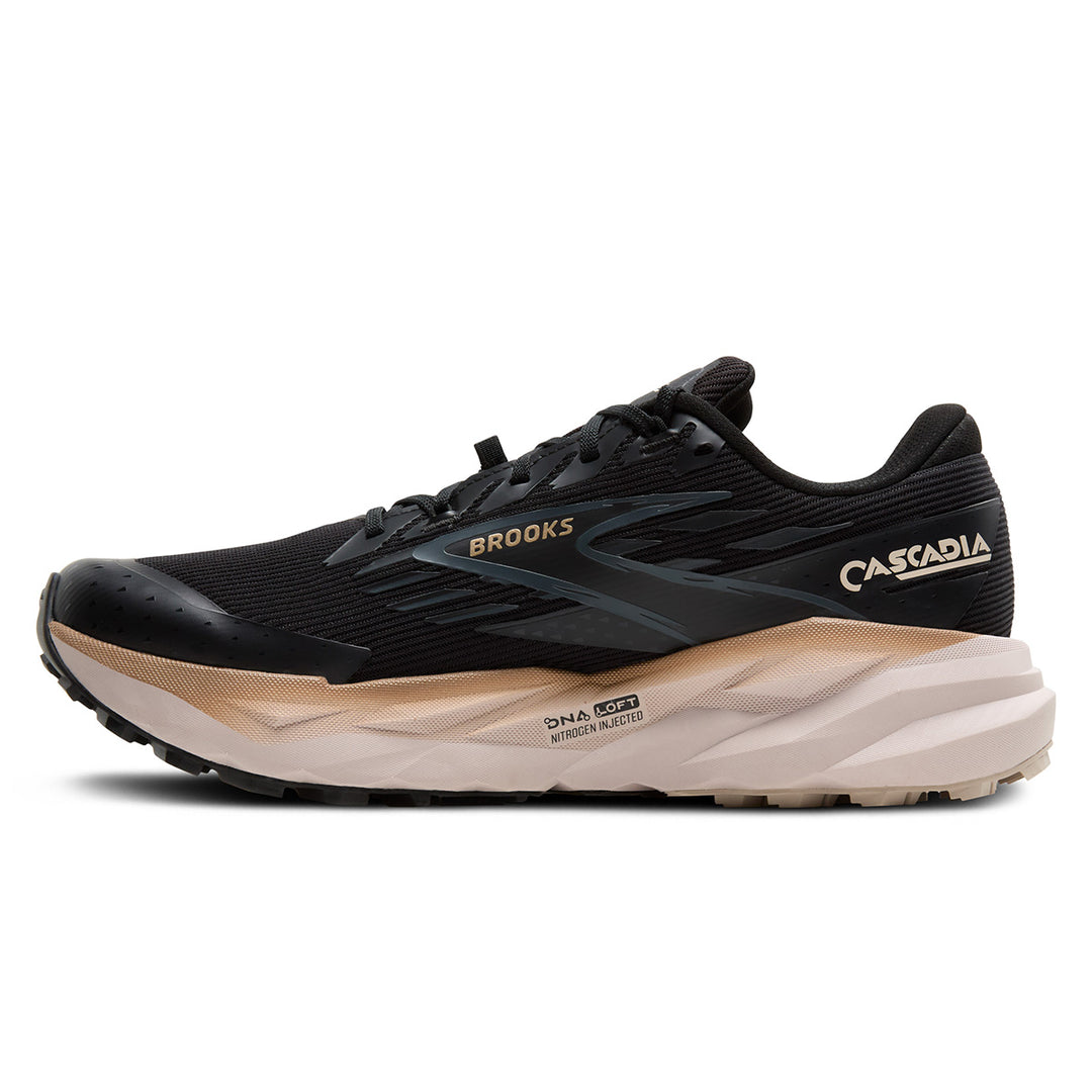 Brooks Cascadia 19 GTX Mens | Black/Ebony/Chateau Gray