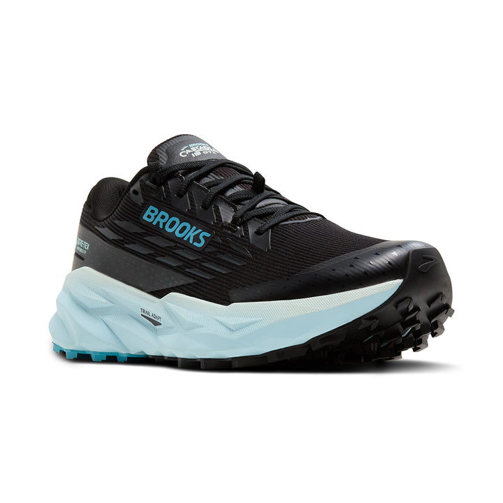 Brooks Cascadia 19 GTX Womens | Black/Ebony/Blue Flower
