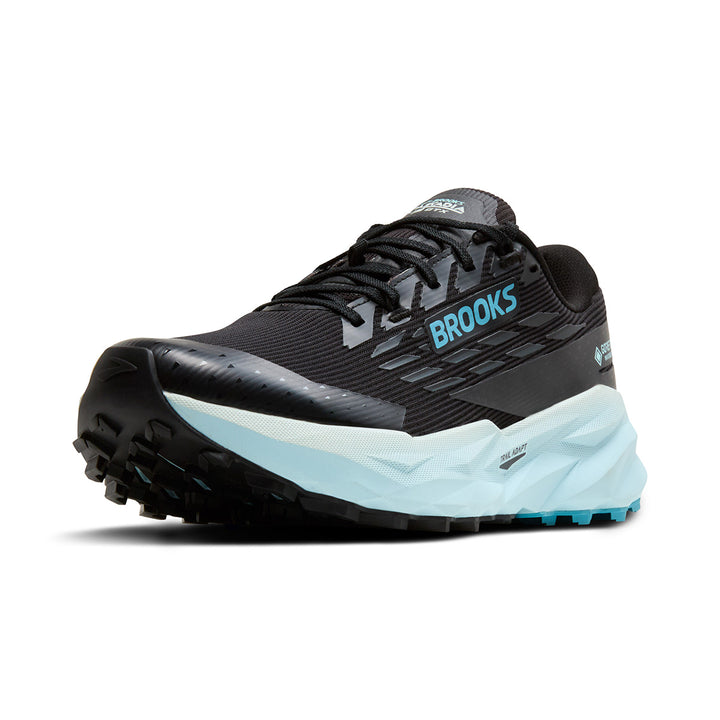 Brooks Cascadia 19 GTX Womens | Black/Ebony/Blue Flower