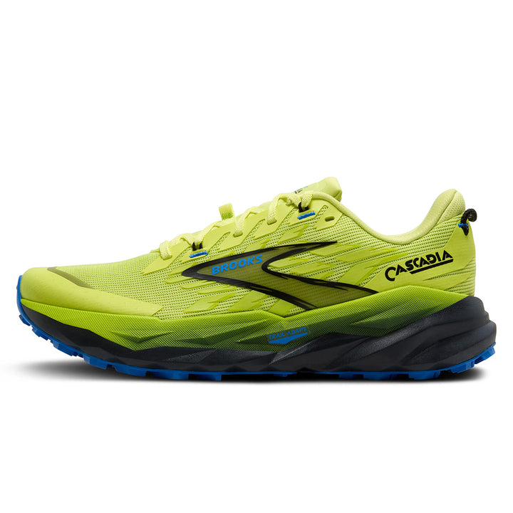 Brooks Cascadia 19 Mens | Sunny Lime/black/blue