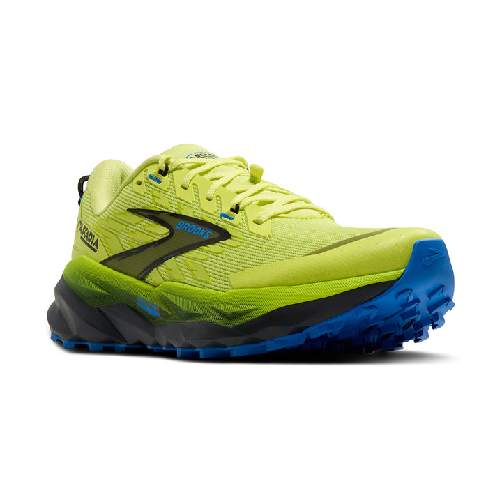 Brooks Cascadia 19 Mens | Sunny Lime/black/blue