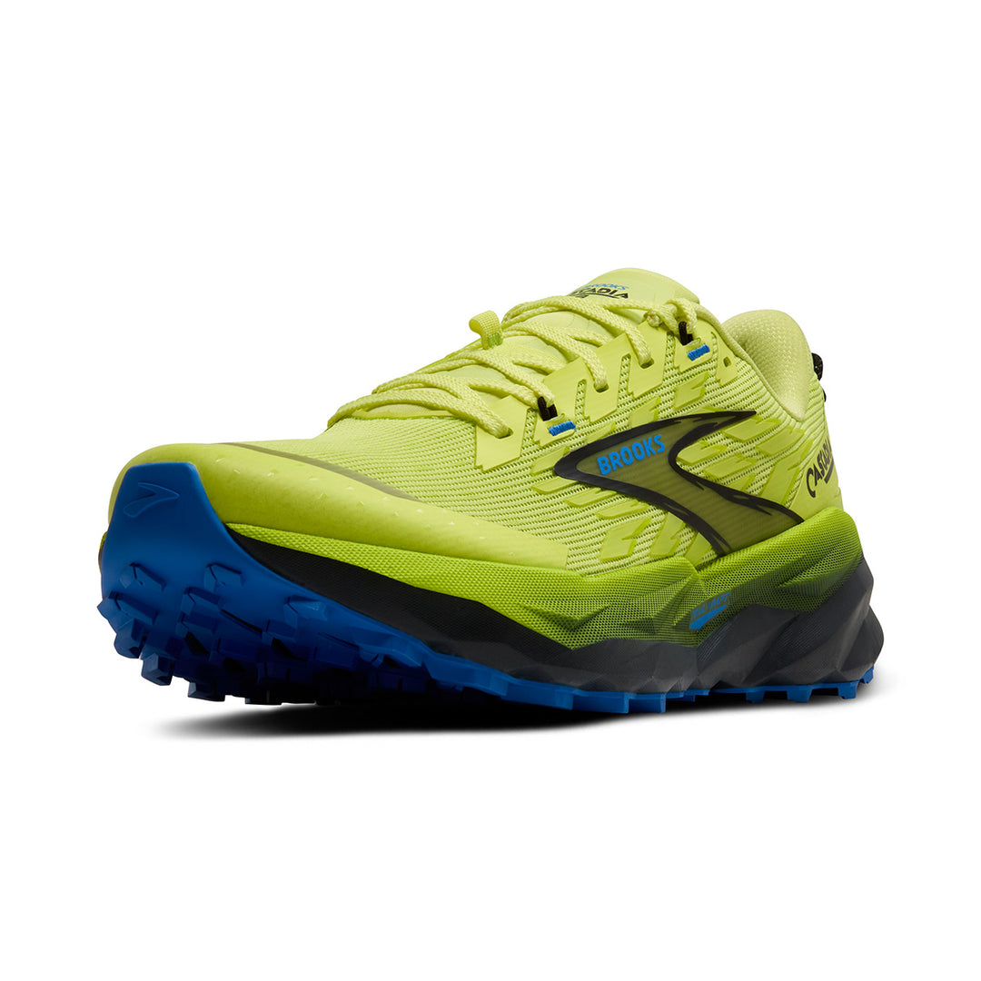 Brooks Cascadia 19 Mens | Sunny Lime/black/blue