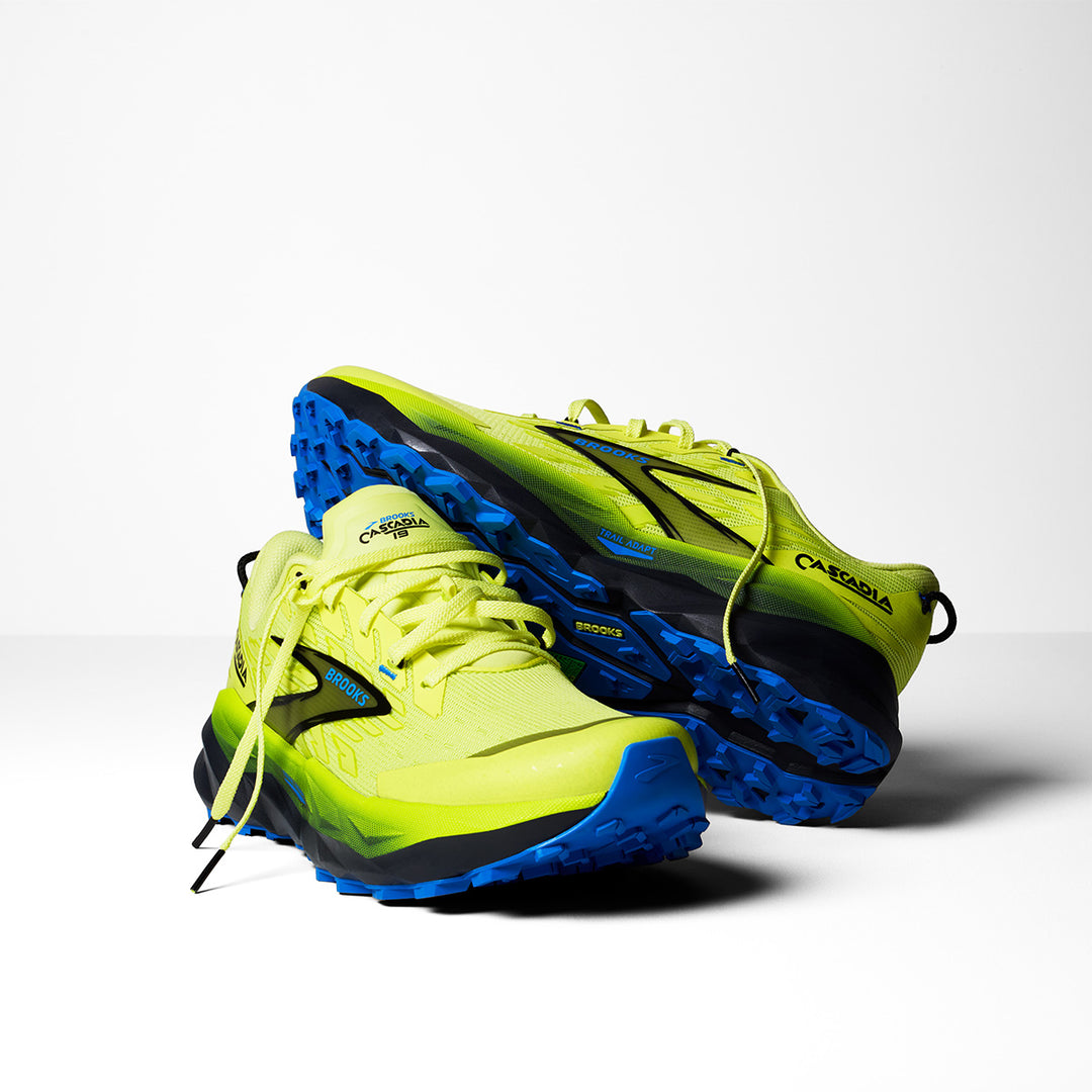 Brooks Cascadia 19 Mens | Sunny Lime/black/blue
