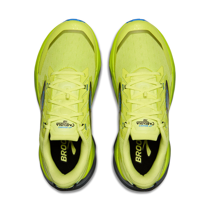 Brooks Cascadia 19 Mens | Sunny Lime/black/blue