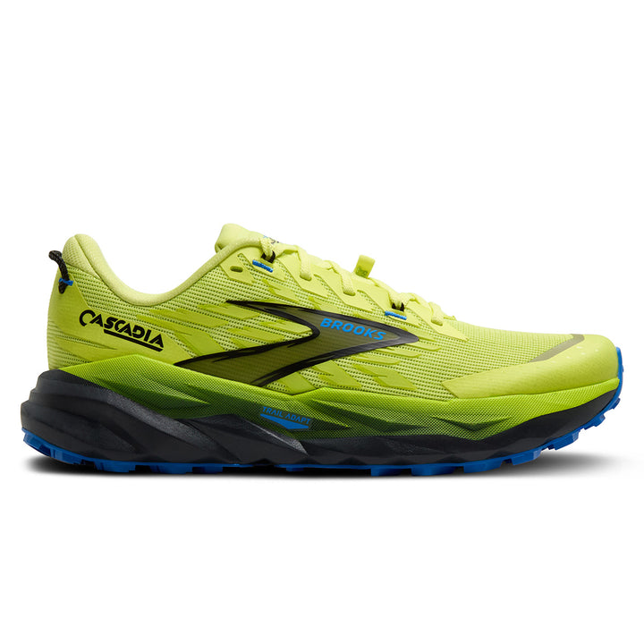 Brooks Cascadia 19 Mens | Sunny Lime/black/blue