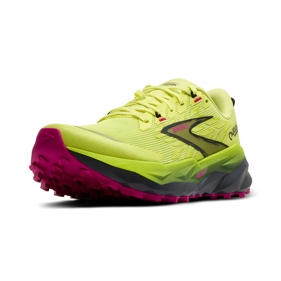 Brooks Cascadia 19 Womens | Sunny Lime/black/magenta