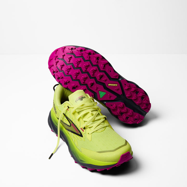 Brooks Cascadia 19 Womens | Sunny Lime/black/magenta