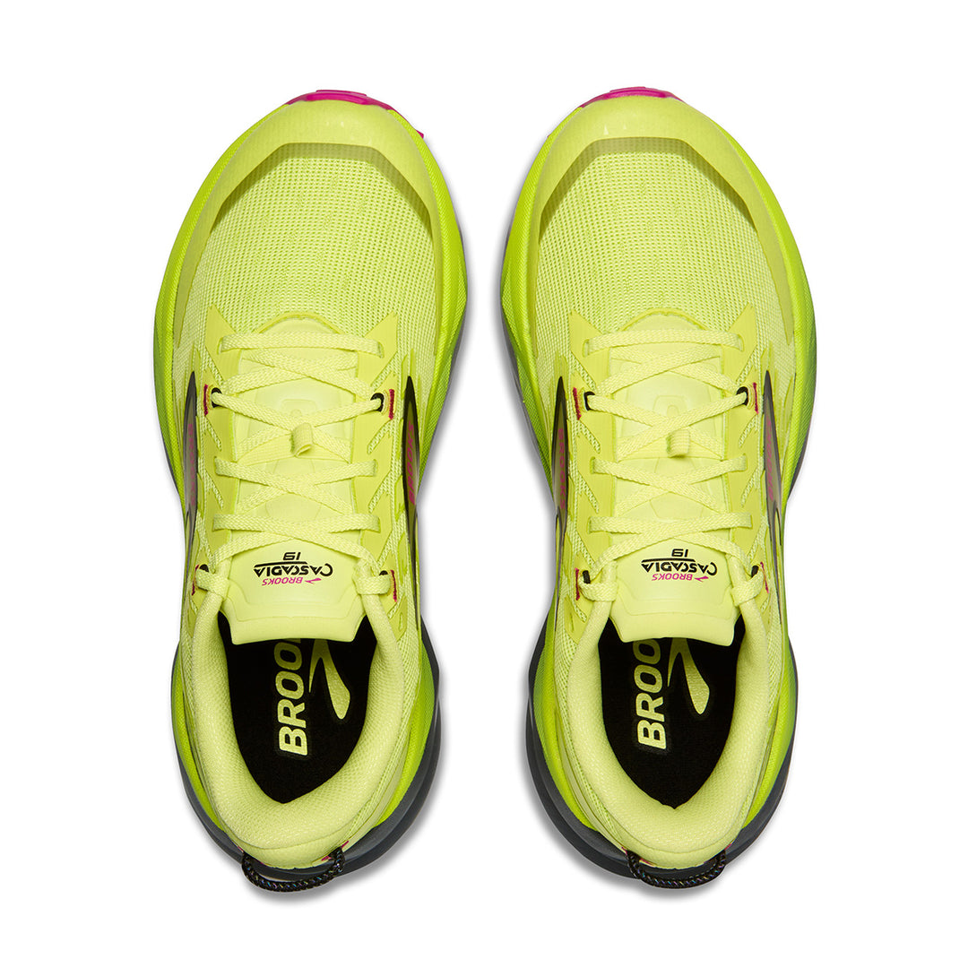 Brooks Cascadia 19 Womens | Sunny Lime/black/magenta