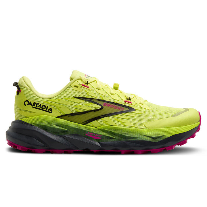 Brooks Cascadia 19 Womens | Sunny Lime/black/magenta