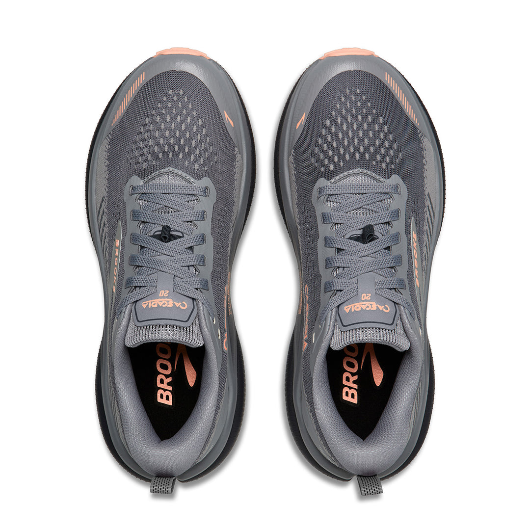 Brooks Cascadia 20 Womens | Grey/grey/peach