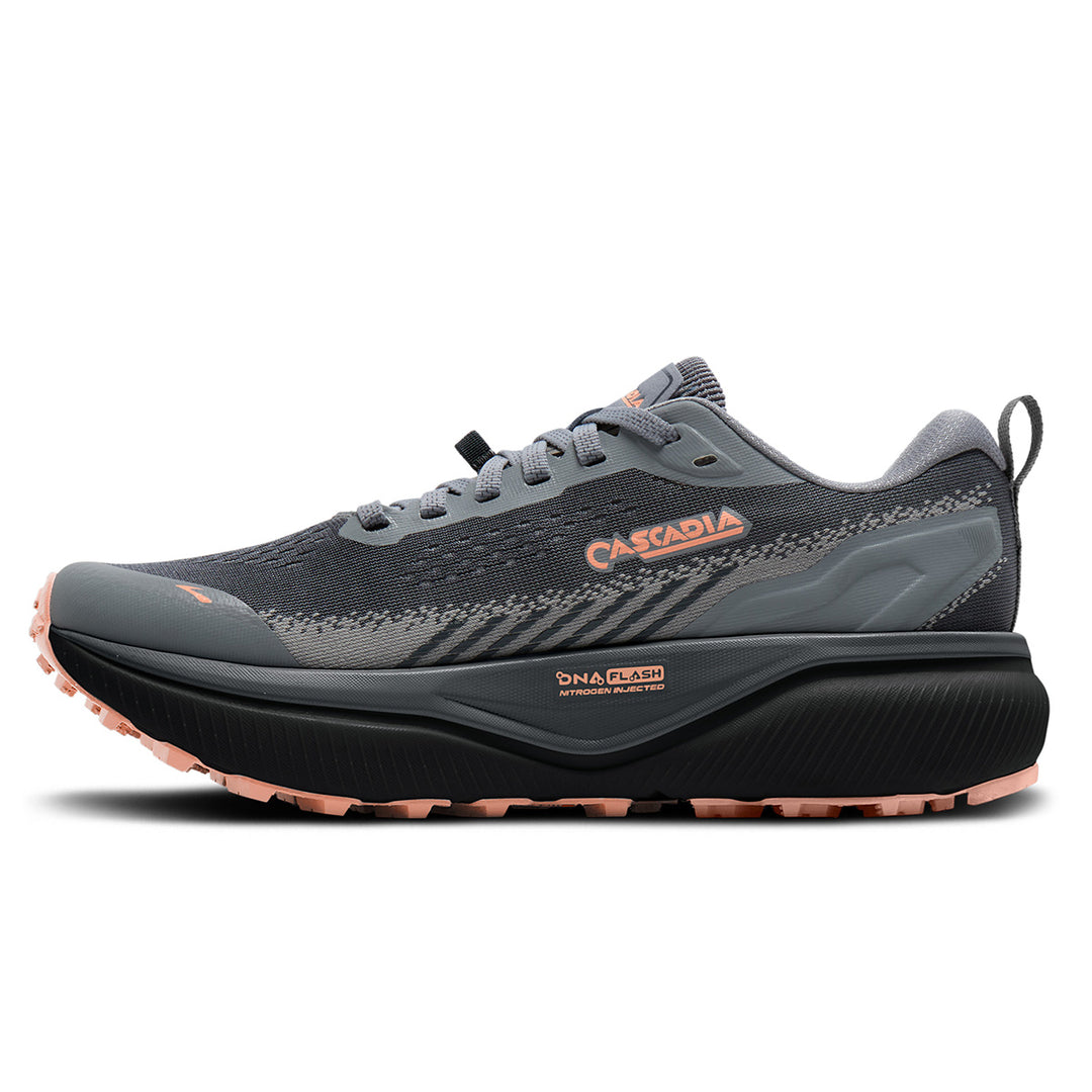 Brooks Cascadia 20 Womens | Grey/grey/peach