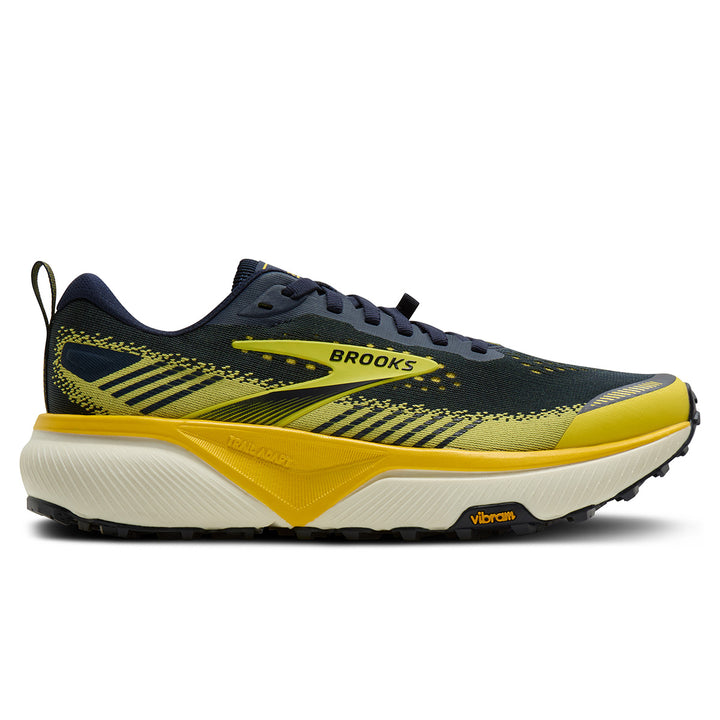 Brooks Cascadia 20 Mens | Navy/cyber Yellow/grey