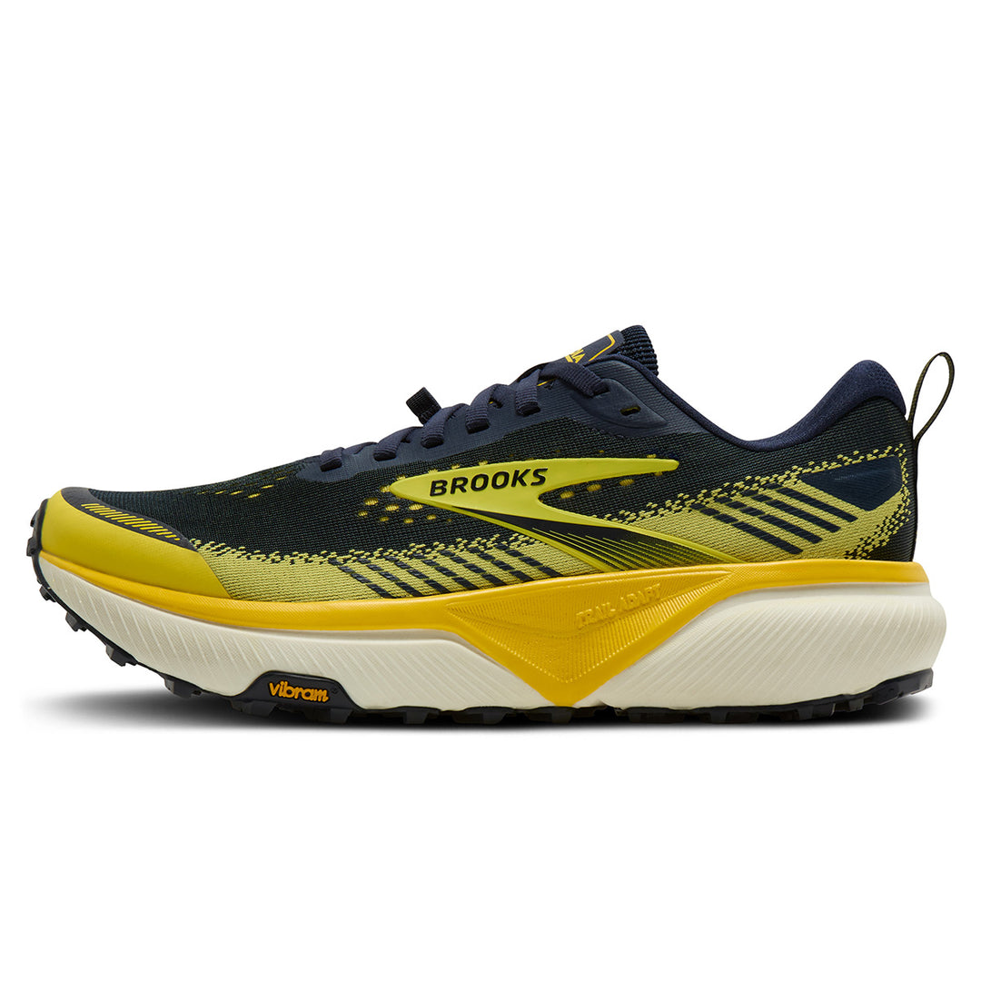 Brooks Cascadia 20 Mens | Navy/cyber Yellow/grey