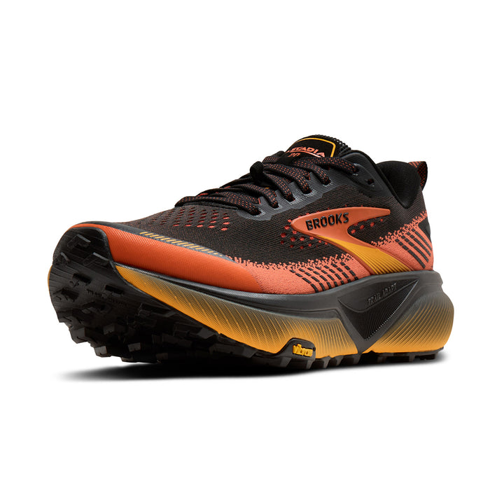 Brooks Cascadia 20 Mens | Black/tigerlily/orange