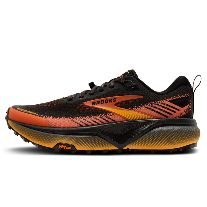 Brooks Cascadia 20 Mens | Black/tigerlily/orange