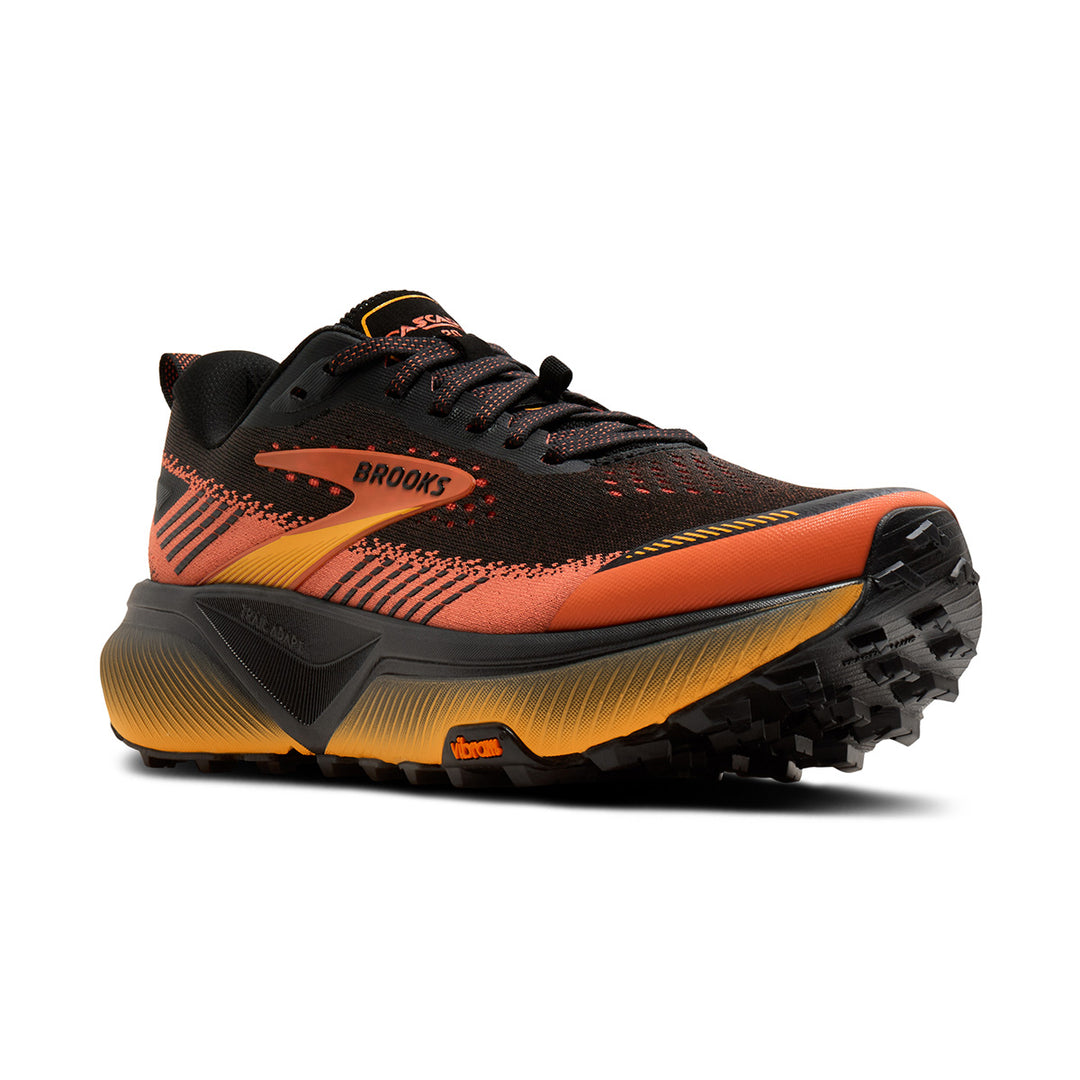 Brooks Cascadia 20 Mens | Black/tigerlily/orange