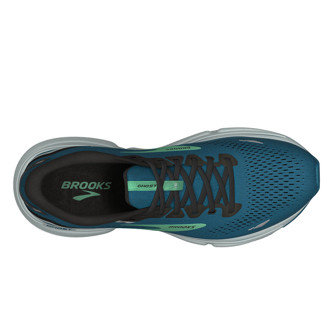 Brooks Ghost 15 Mens | Moroccan Blue | top