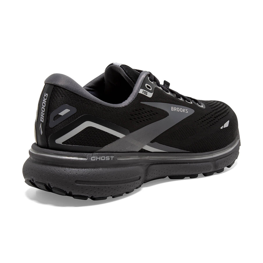 Brooks Ghost 15 GTX Womens Running Shoes | Black/blackened Pearl/alloy | back