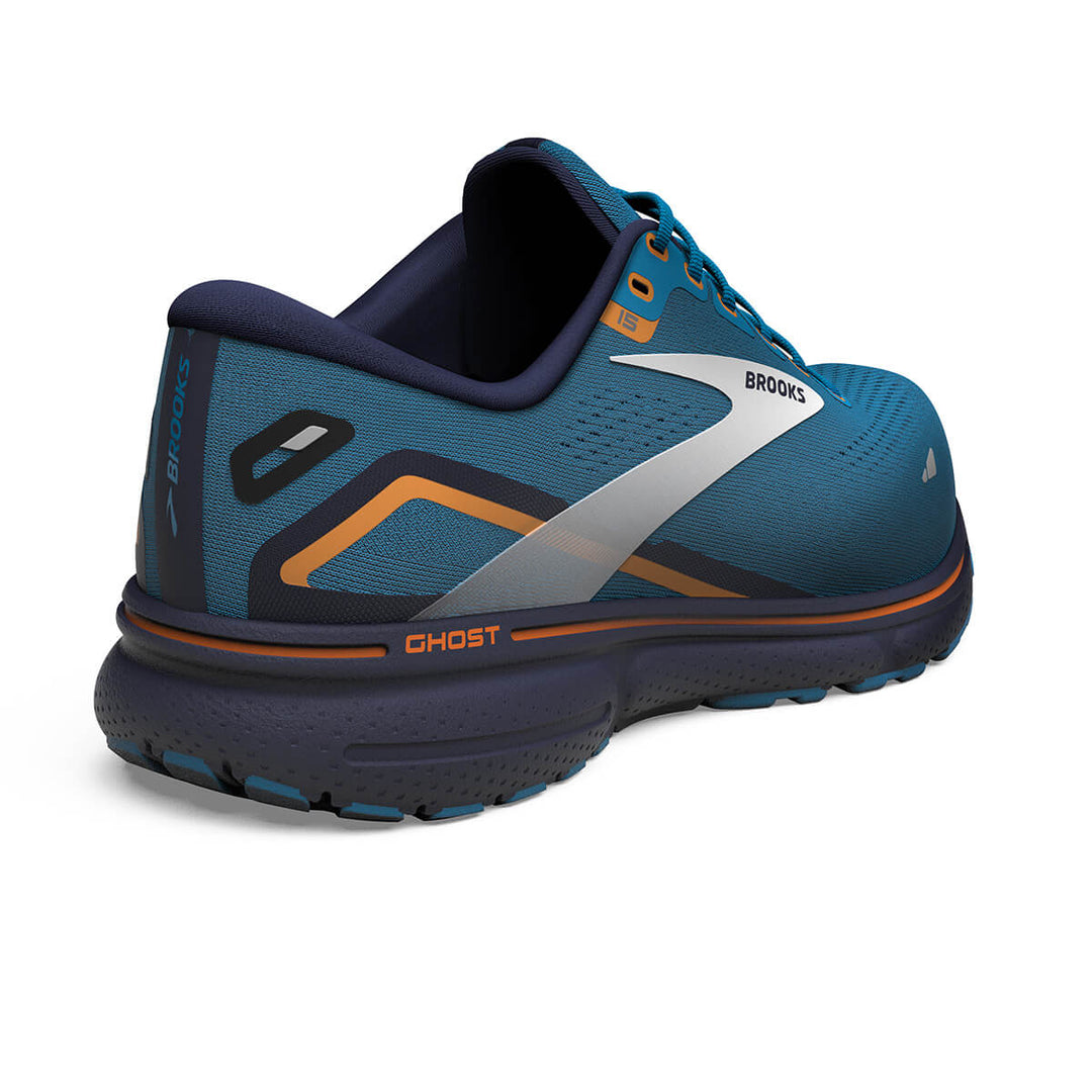 Brooks Ghost 15 GTX Mens Running Shoes | Blue/peacoat | back