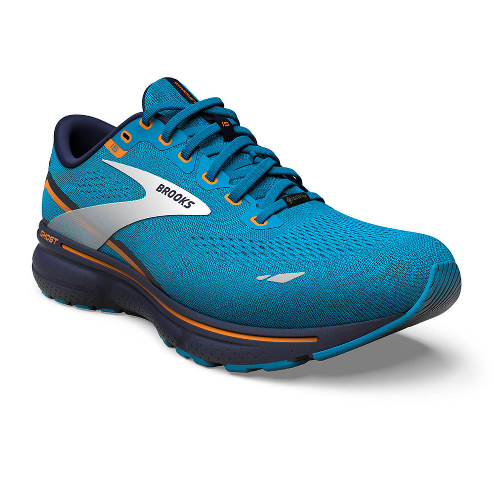 Brooks Ghost 15 GTX Mens Running Shoes | Blue/peacoat | front