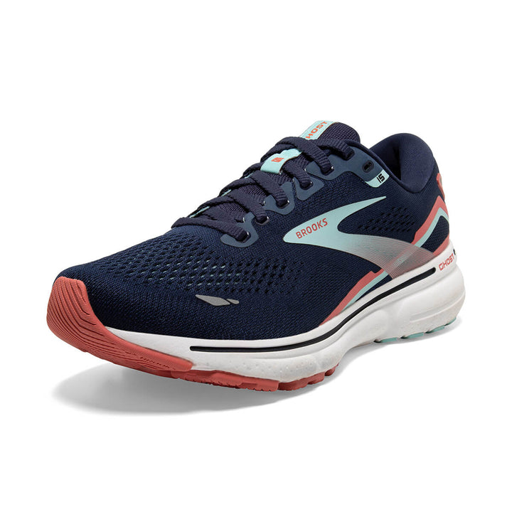 Brooks Ghost 15 Womens | Peacoat/canal Blue/rose
