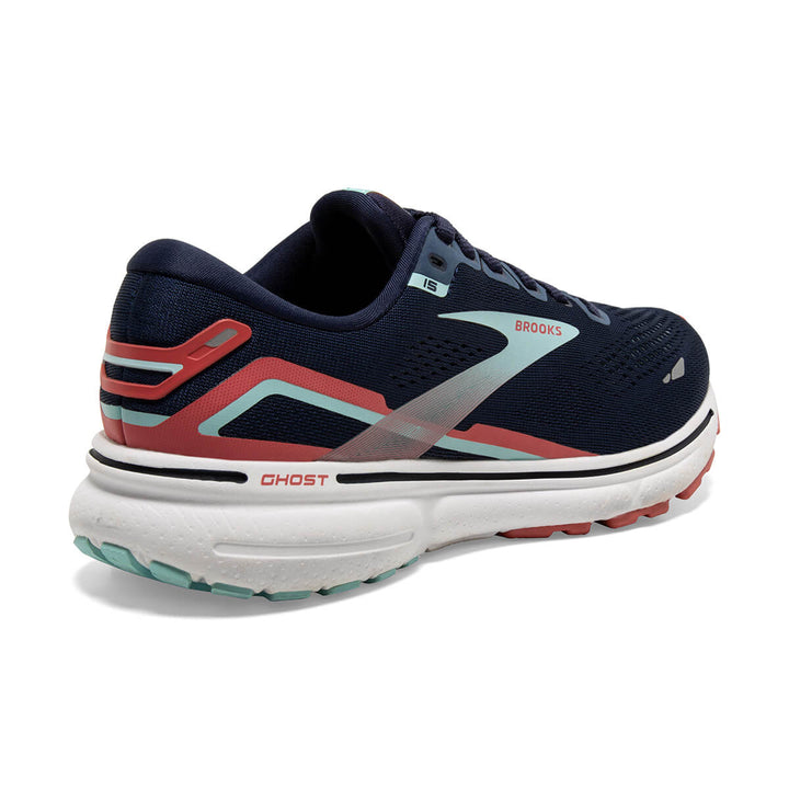 Brooks Ghost 15 Womens | Peacoat/canal Blue/rose