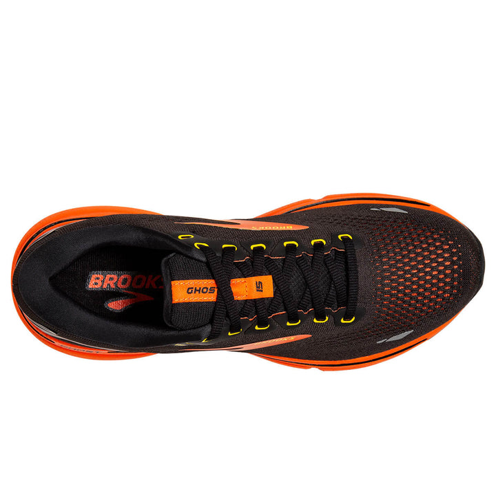 Brooks Ghost 15 Mens | Black/yellow/red