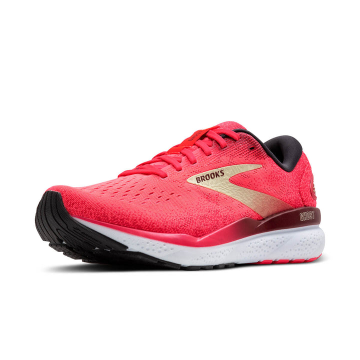 Brooks Ghost 16 Womens Running Shoes | Pink/sundried Tomato/cream front