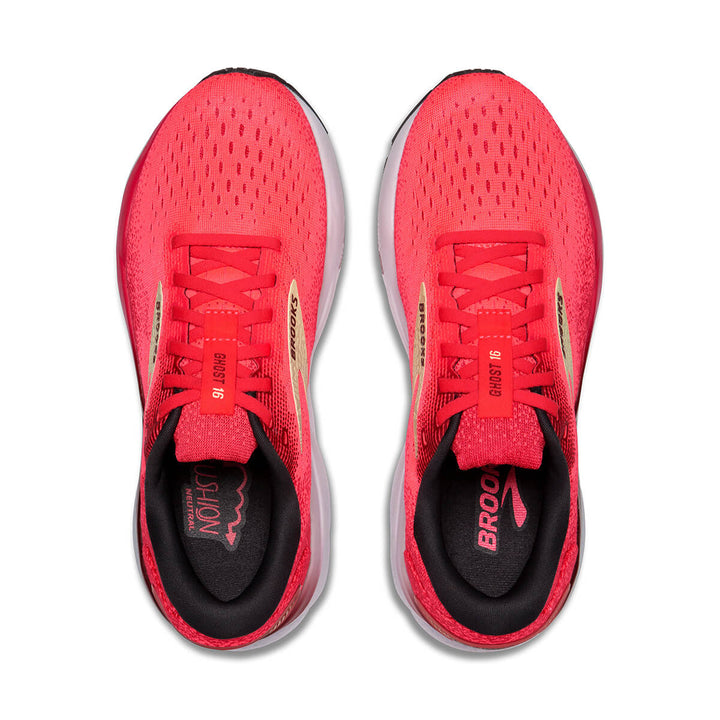Brooks Ghost 16 Womens Running Shoes | Pink/sundried Tomato/cream top