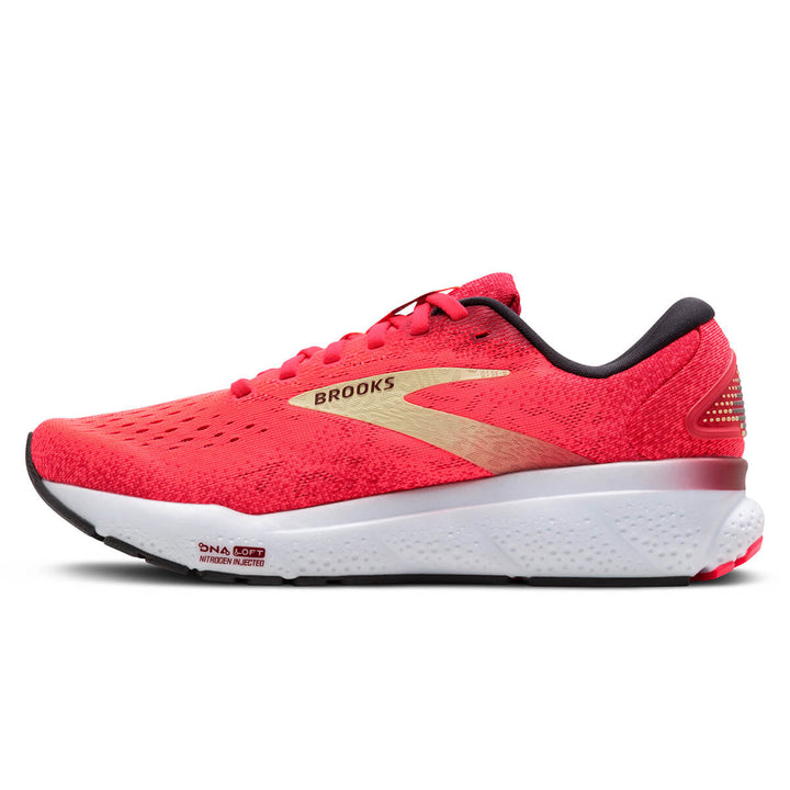 Brooks Ghost 16 Womens Running Shoes | Pink/sundried Tomato/cream side